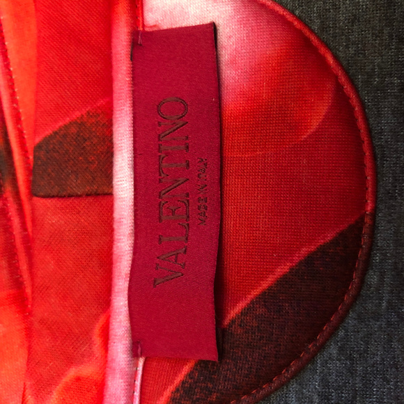 Red Valentino Heart Print Sweatshirt Knit Top Stretch Logo Fitted - Picture 6 of 8